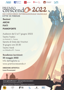 Locandina A3 Premio Crescendo 2022